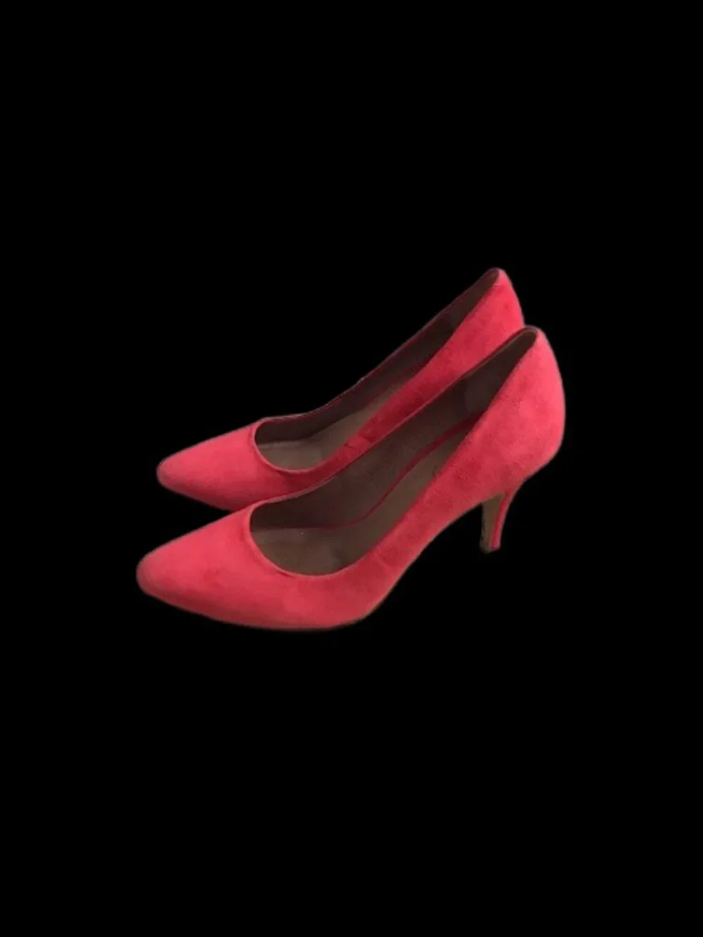✨ Corso Como Scarlet Red Suede Heels Sz 10 ✨ - Picture 11 of 12